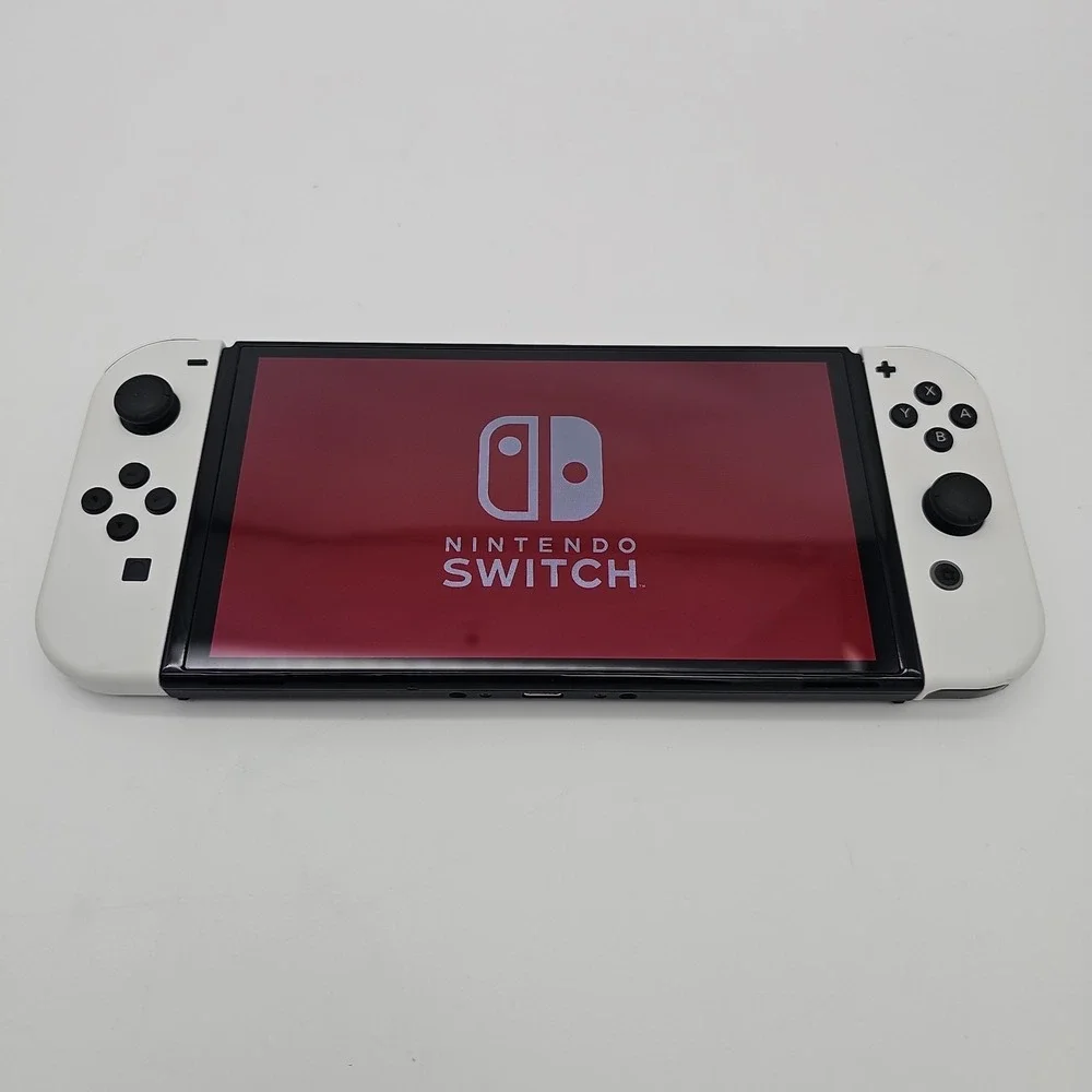 Nintendo Switch OLED Model Console HEG-001 64GB With Joycons TESTED CLEAN